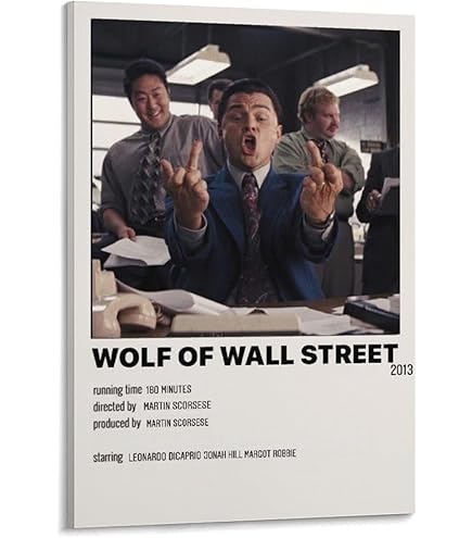 Amazon.co.jp: 映画ポスター ウルフオブウォールストリート WOLF OF